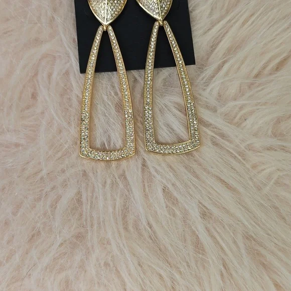 HOUSE OF HARLOW Gold Dangle Earrings| New! - Picture 6 of 8